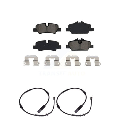 Semi-Metallic Disc Brake Pads And Wear Sensors Rear Kit For Mini Cooper