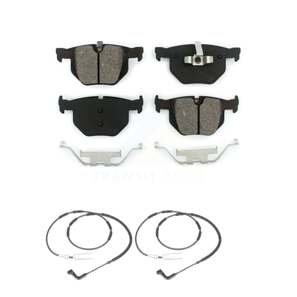 Semi-Metallic Brake Pad Wear Sensor Rear Kit For BMW 335i xDrive 335xi 330i 335d