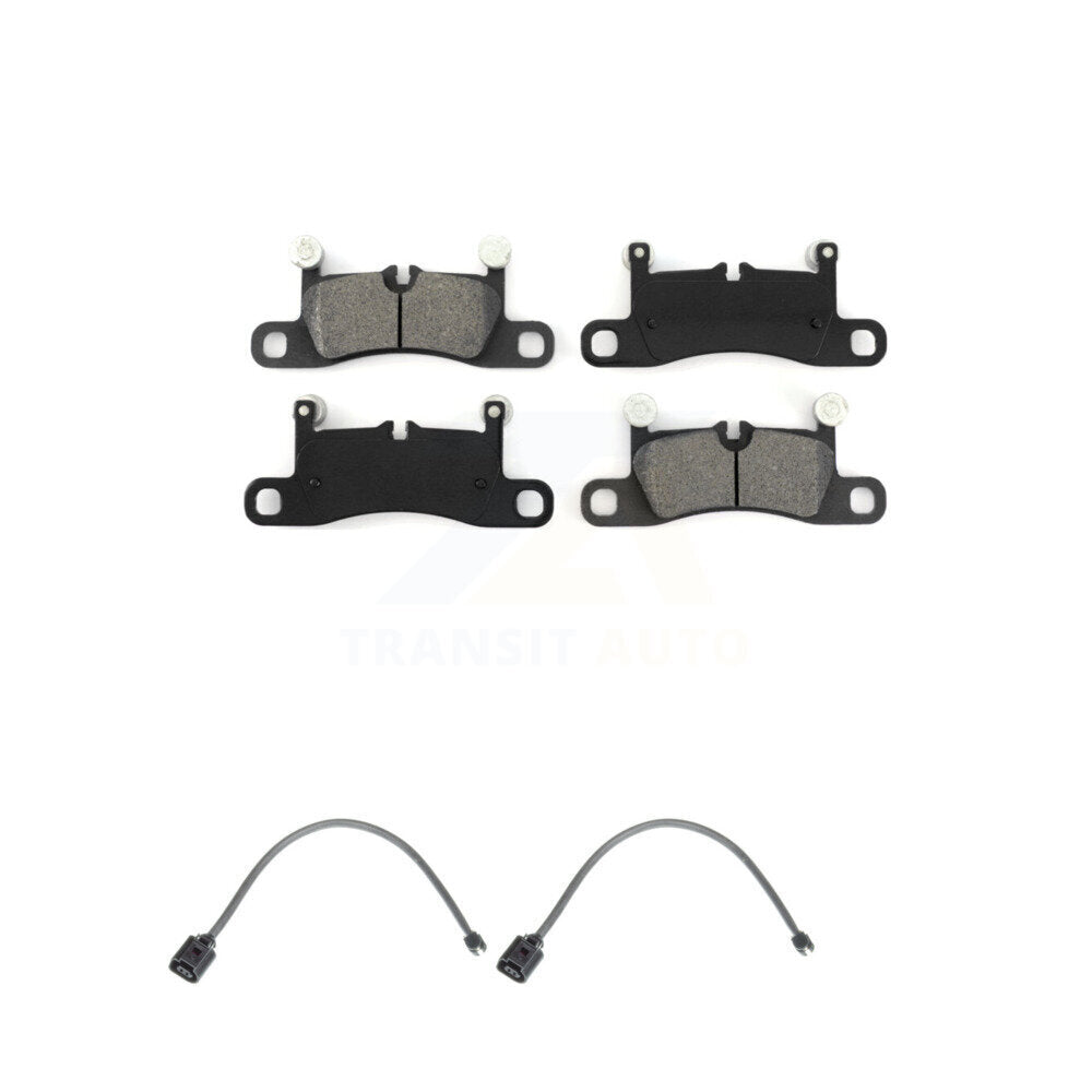 Semi-Metallic Brake Pads & Wear Sensor Rear Kit For Porsche Cayenne with Harness