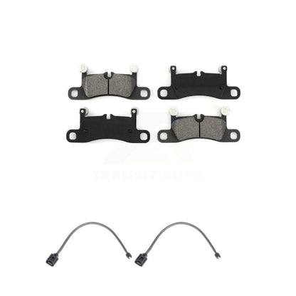 Semi-Metallic Brake Pads & Wear Sensor Rear Kit For Porsche Cayenne with Harness