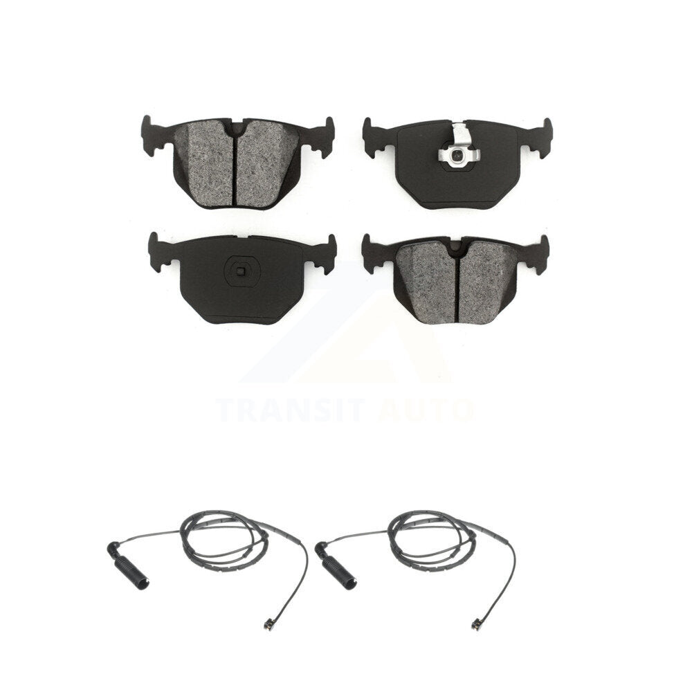 Semi-Metallic Disc Brake Pads Wear Sensor Rear Kit For BMW 330Ci 330i 330xi 3.0L