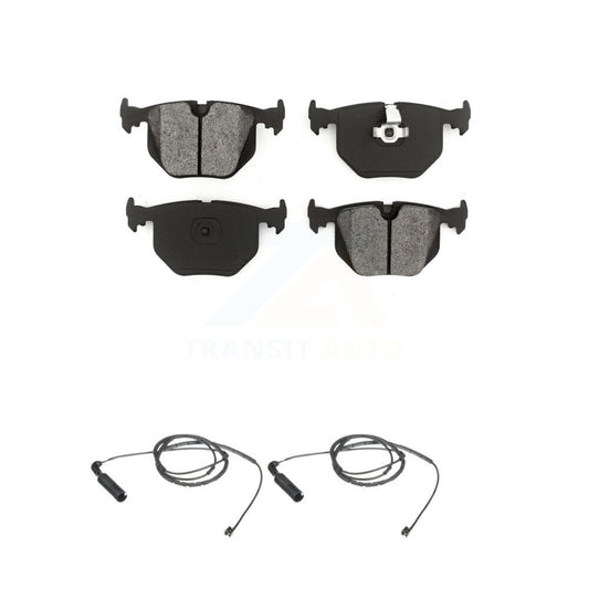 Semi-Metallic Disc Brake Pads Wear Sensor Rear Kit For BMW 330Ci 330i 330xi 3.0L
