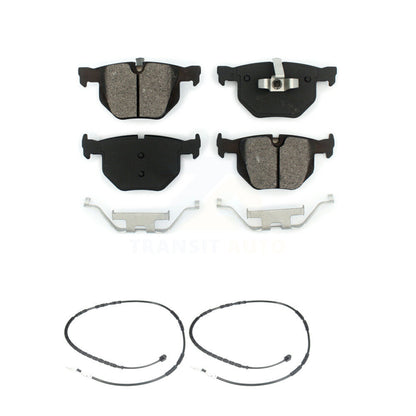 Semi-Metallic Disc Brake Pads And Wear Sensors Rear Kit For BMW 335i 335is 335d
