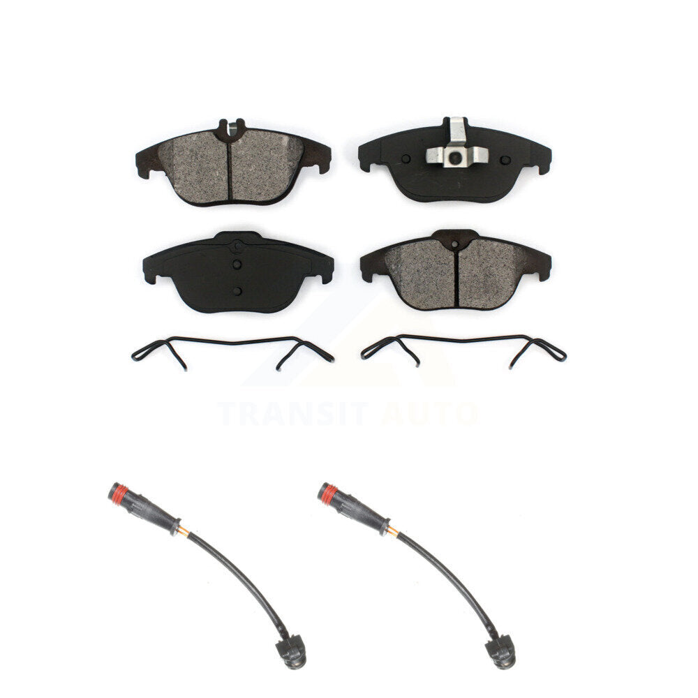 Semi-Metallic Brake Pad Wear Sensor Rear Kit For 2011 Mercedes-Benz C63 AMG 6.3L