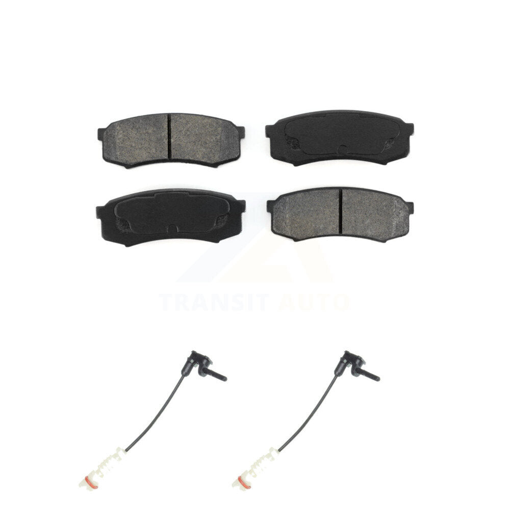 Semi-Metallic Brake Pad Wear Sensor Rear Kit For 2000 Mercedes-Benz C43 AMG 4.3L