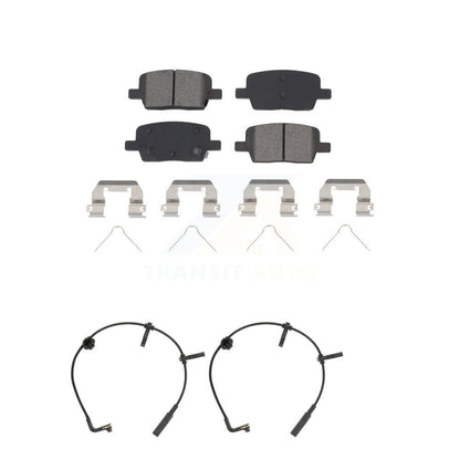 Semi-Metallic Disc Brake Pads And Wear Sensors Rear Kit For Cadillac CT6