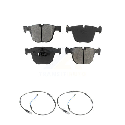 Semi-Metallic Disc Brake Pads & Wear Sensor Rear Kit For 2009-2010 BMW 535i 3.0L