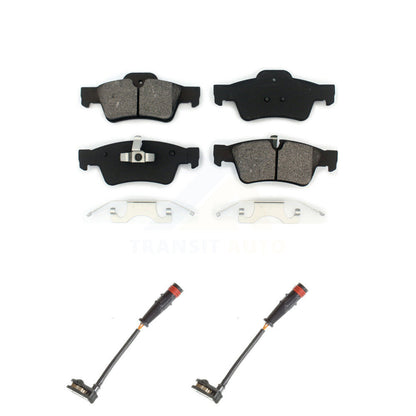 Semi-Metallic Brake Pads & Wear Sensor Rear Kit For Mercedes-Benz ML350 R350 G63