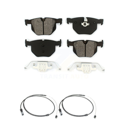 Semi-Metallic Disc Brake Pads And Wear Sensors Rear Kit For BMW X5 X6