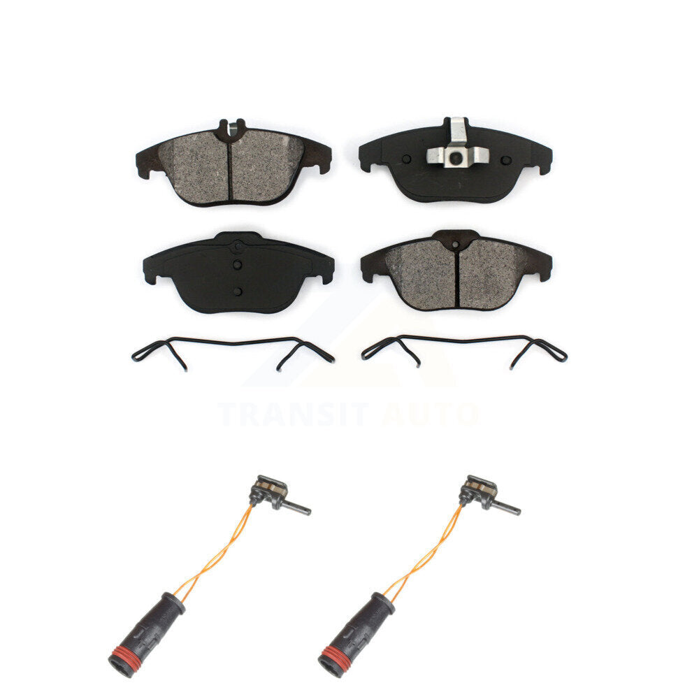 Semi-Metallic Brake Pads Wear Sensor Rear Kit For Mercedes-Benz C300 GLK350 E350