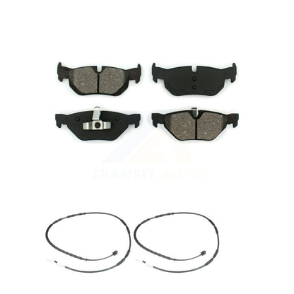 Semi-Metallic Disc Brake Pads And Wear Sensors Rear Kit For BMW 328i xDrive 128i
