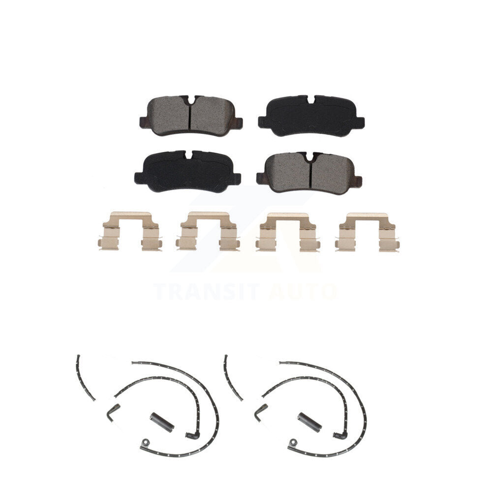 Semi-Metallic Disc Brake Pads And Wear Sensors Rear Kit For Land Rover Range