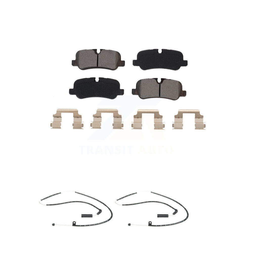 Semi-Metallic Disc Brake Pads And Wear Sensors Rear Kit For Land Rover Range