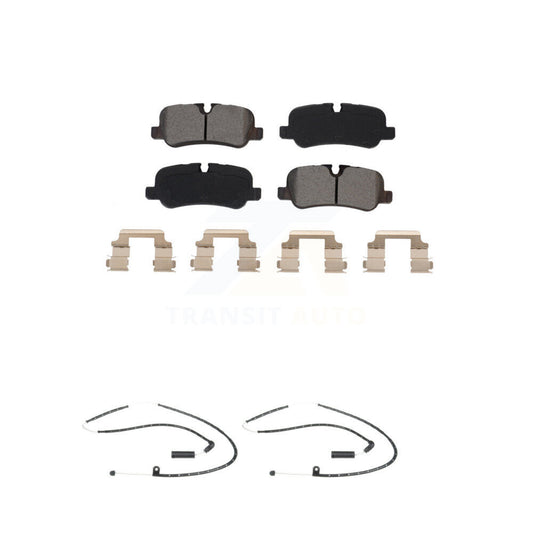 Semi-Metallic Disc Brake Pads And Wear Sensors Rear Kit For Land Rover Range