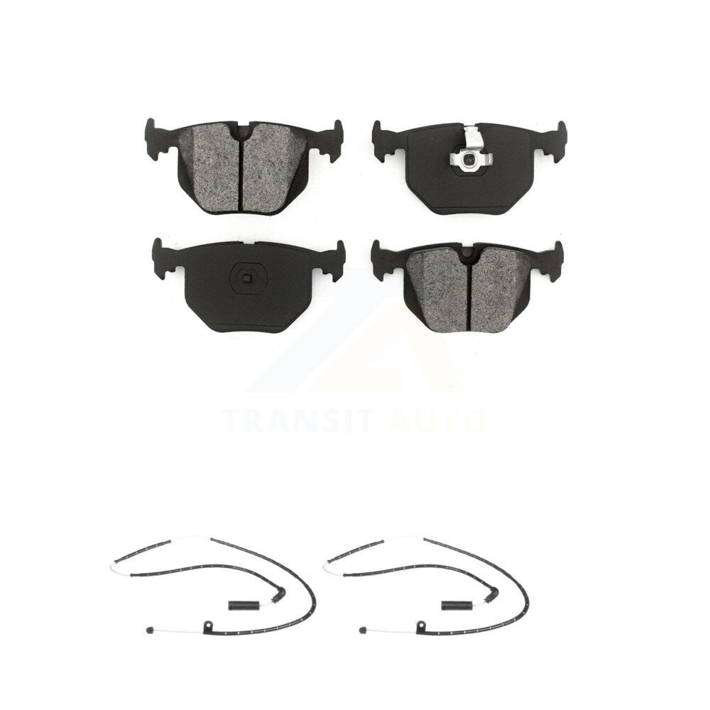 Semi-Metallic Disc Brake Pads And Wear Sensors Rear Kit For Land Rover Range