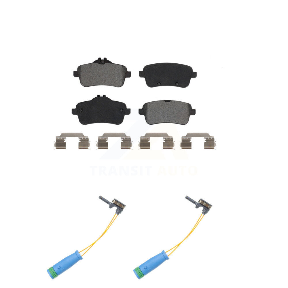 Semi-Metallic Brake Pads & Wear Sensor Rear Kit For Mercedes-Benz CLA45 AMG 2.0L