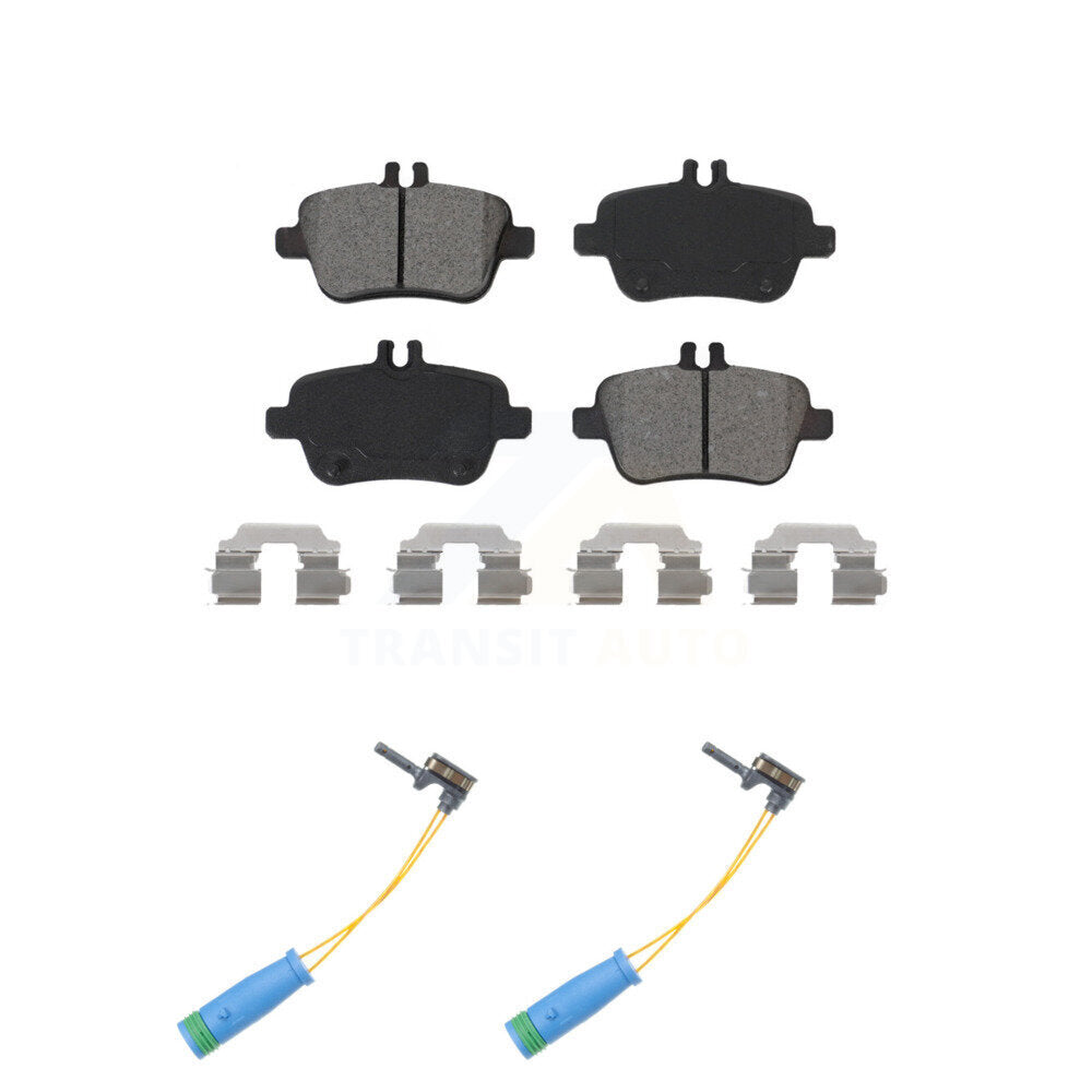 Semi-Metallic Brake Pad And Wear Sensor Rear Kit For Mercedes-Benz CLA250 GLA250