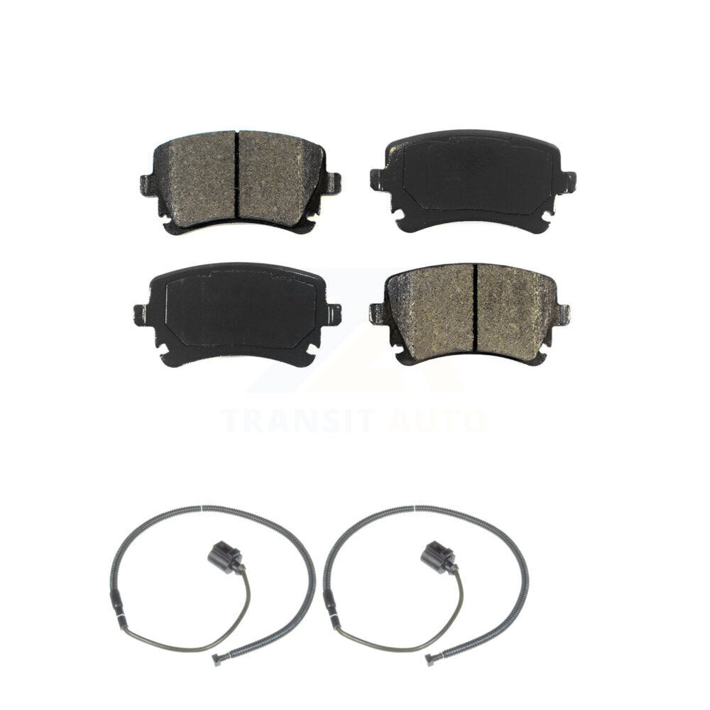 Semi-Metallic Disc Brake Pad Wear Sensor Rear Kit For Volkswagen Phaeton Audi S6