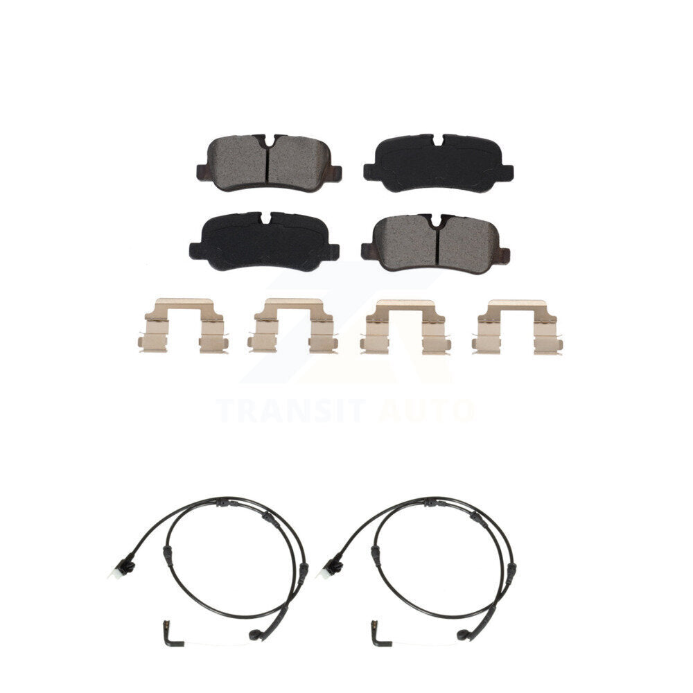 Semi-Metallic Brake Pads Wear Sensor Rear Kit For Land Rover Range Sport LR4 LR3