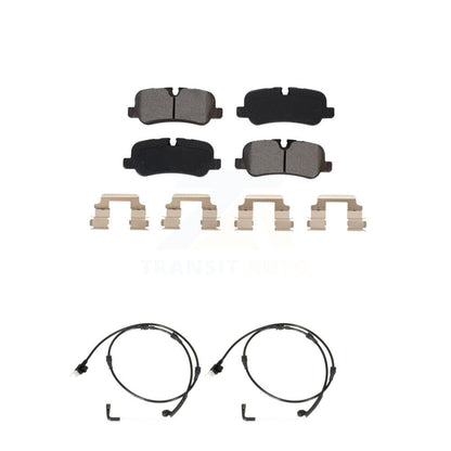 Semi-Metallic Brake Pads Wear Sensor Rear Kit For Land Rover Range Sport LR4 LR3