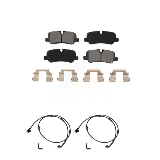 Semi-Metallic Brake Pads Wear Sensor Rear Kit For Land Rover Range Sport LR4 LR3