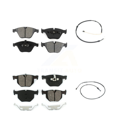 Semi-Metallic Disc Brake Pads And Wear Sensor Front Rear Kit For BMW 335i xDrive