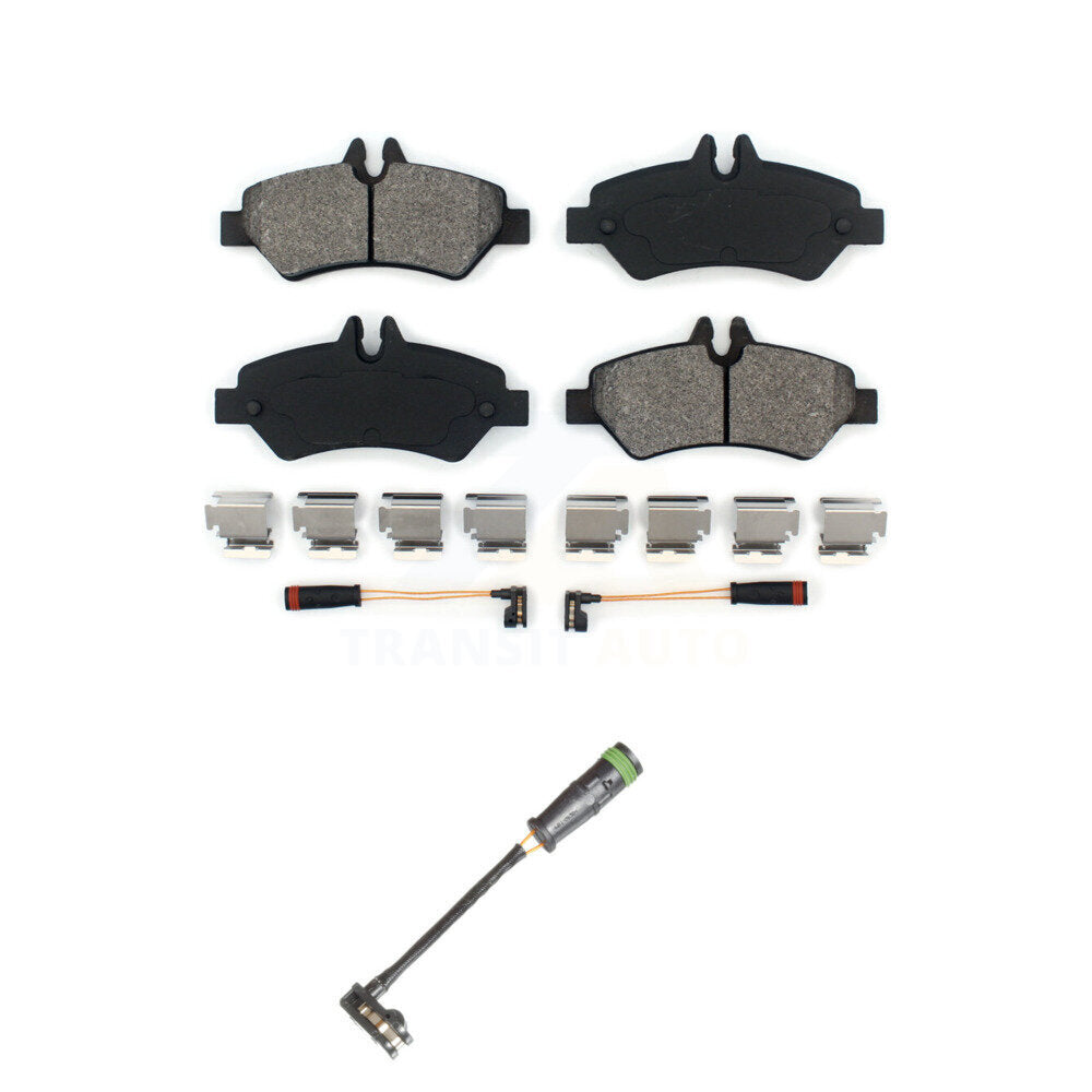 Semi-Metallic Brake Pad And Extra Wear Sensor Rear Kit For Freightliner Sprinter