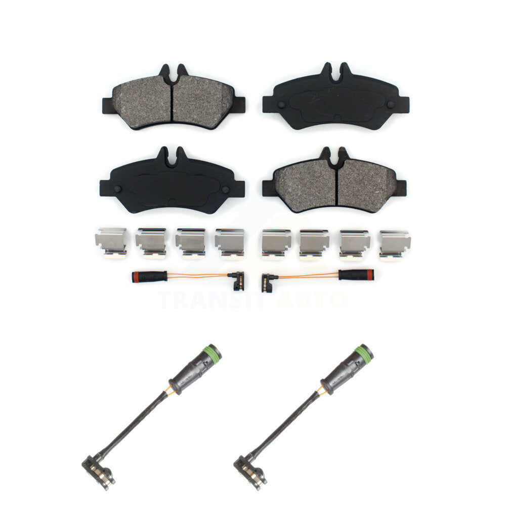 Semi-Metallic Brake Pad And Extra Wear Sensor Rear Kit For Freightliner Sprinter