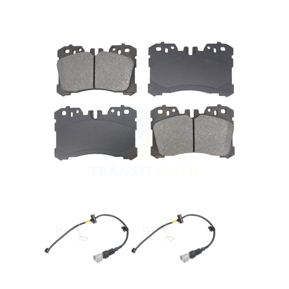 Semi-Metallic Disc Brake Pads And Wear Sensors Front Kit For Lexus LS500 LS500h