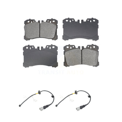 Semi-Metallic Disc Brake Pads And Wear Sensors Front Kit For Lexus LS500 LS500h