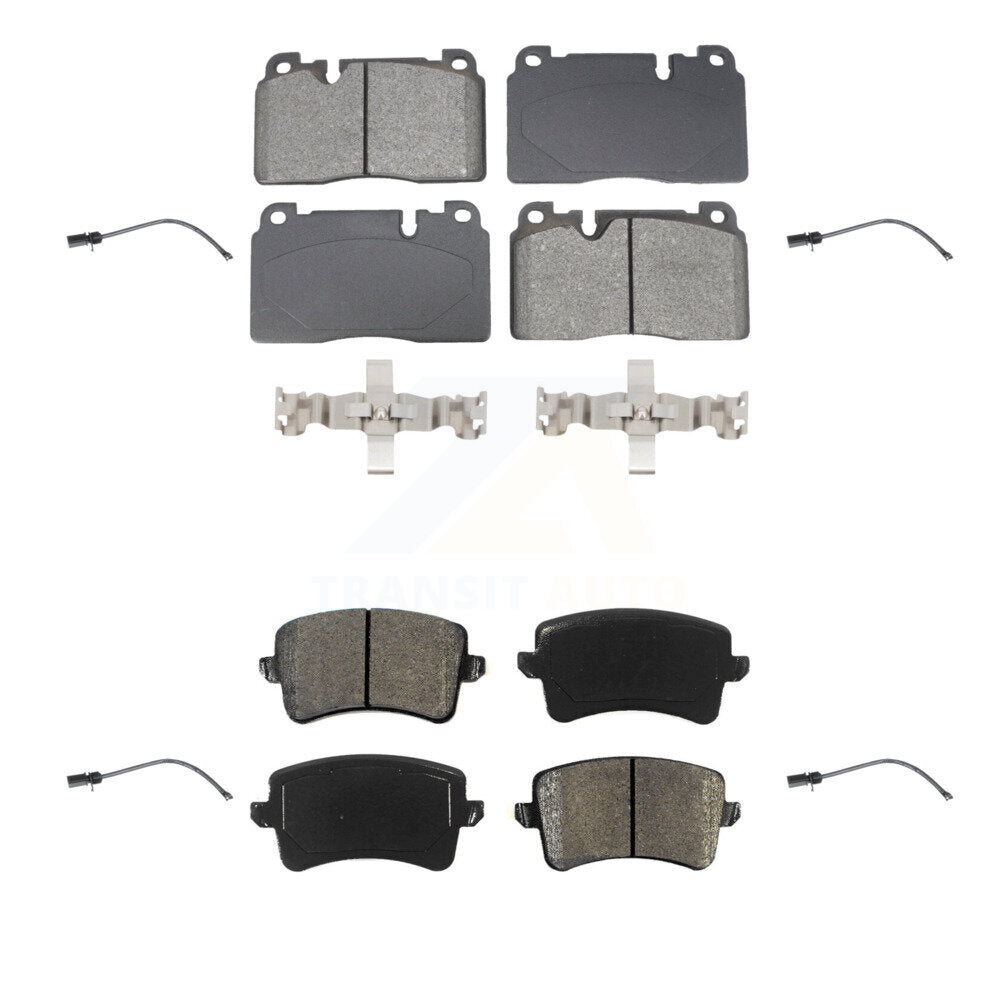 Semi-Metallic Disc Brake Pads Wear Sensor Front Rear Kit For Audi Q5 To 5 3 2015