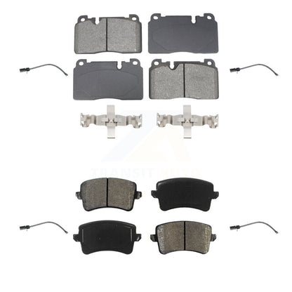 Semi-Metallic Disc Brake Pads Wear Sensor Front Rear Kit For Audi Q5 To 5 3 2015
