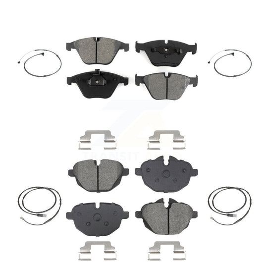 Semi-Metallic Disc Brake Pads And Wear Sensors Front Rear Kit For BMW Z4
