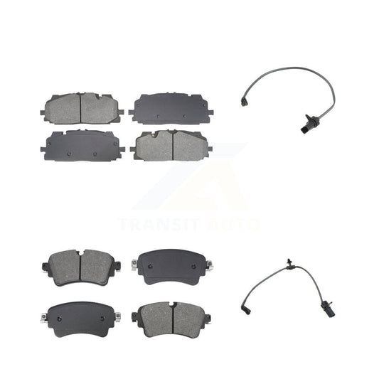 Semi-Metallic Disc Brake Pad Wear Sensor Front Rear Kit For Audi S5 Sportback S4