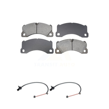 Semi-Metallic Disc Brake Pads And Wear Sensors Front Kit For Porsche Macan
