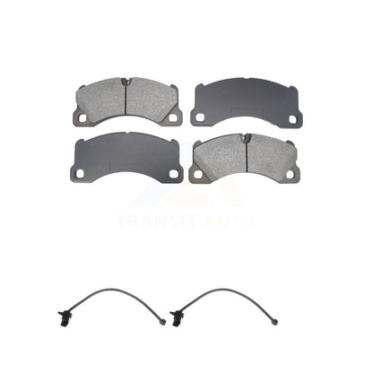 Semi-Metallic Disc Brake Pads And Wear Sensors Front Kit For Porsche Macan