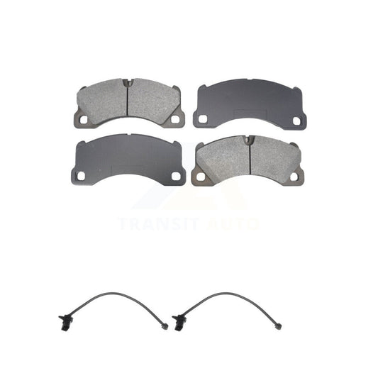 Semi-Metallic Disc Brake Pads And Wear Sensors Front Kit For Porsche Macan