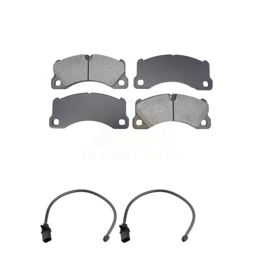 Semi-Metallic Disc Brake Pads And Wear Sensors Front Kit For Porsche Macan