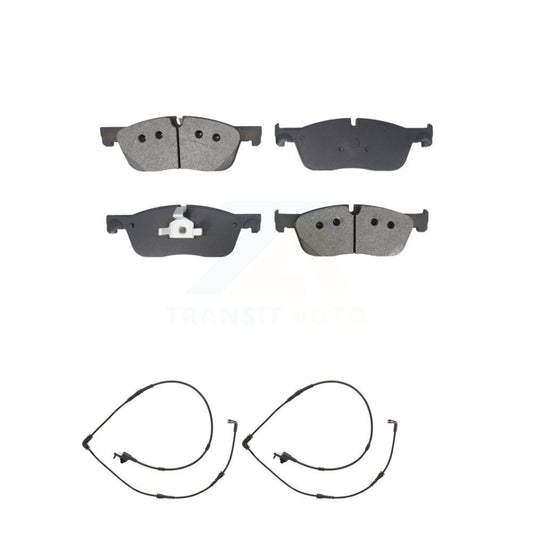 Semi-Metallic Brake Pad And Wear Sensor Front Kit For Land Rover Discovery Sport