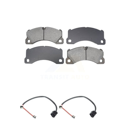 Semi-Metallic Disc Brake Pads Wear Sensor Front Kit For Porsche Cayenne Panamera
