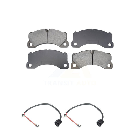 Semi-Metallic Disc Brake Pads Wear Sensor Front Kit For Porsche Cayenne Panamera