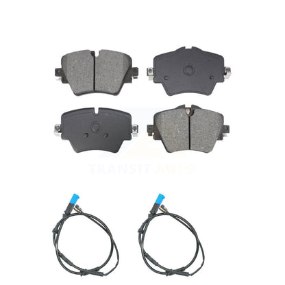 Semi-Metallic Disc Brake Pads And Wear Sensors Front Kit For BMW X3 X4