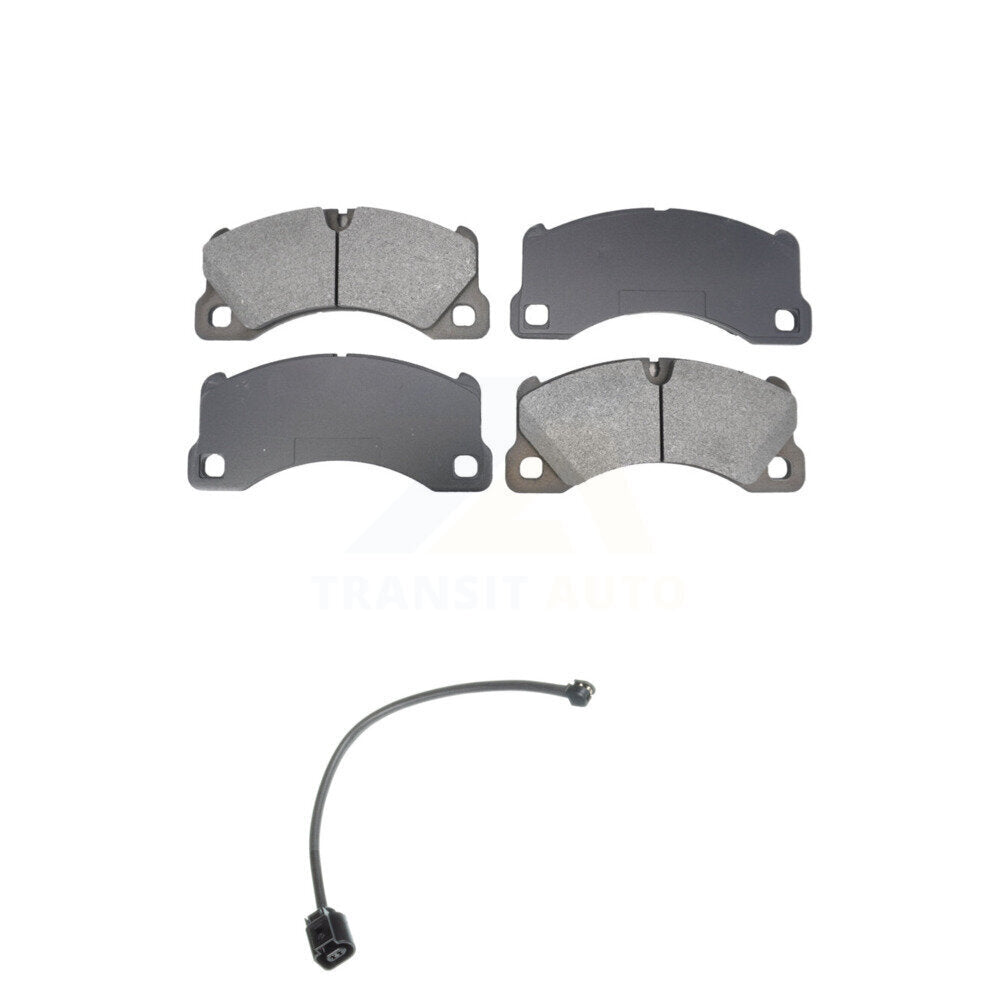 Semi-Metallic Brake Pad And Wear Sensor Front Kit For Porsche Cayenne Volkswagen