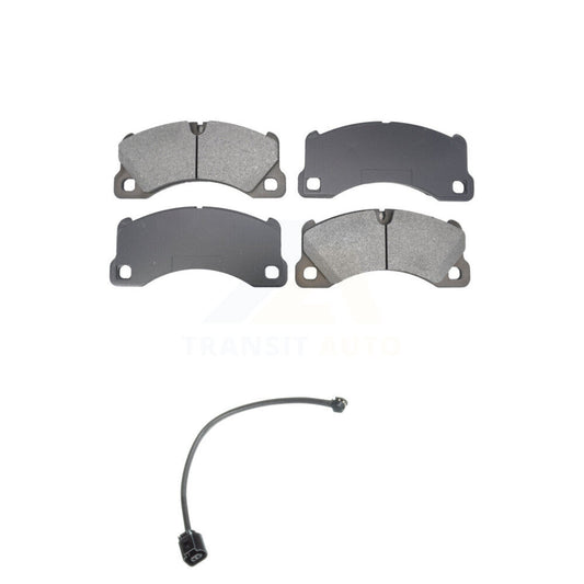 Semi-Metallic Brake Pad And Wear Sensor Front Kit For Porsche Cayenne Volkswagen