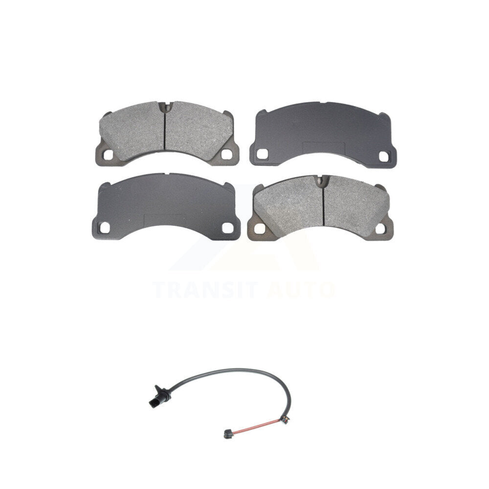 Semi-Metallic Disc Brake Pads And Wear Sensors Front Kit For Porsche Macan