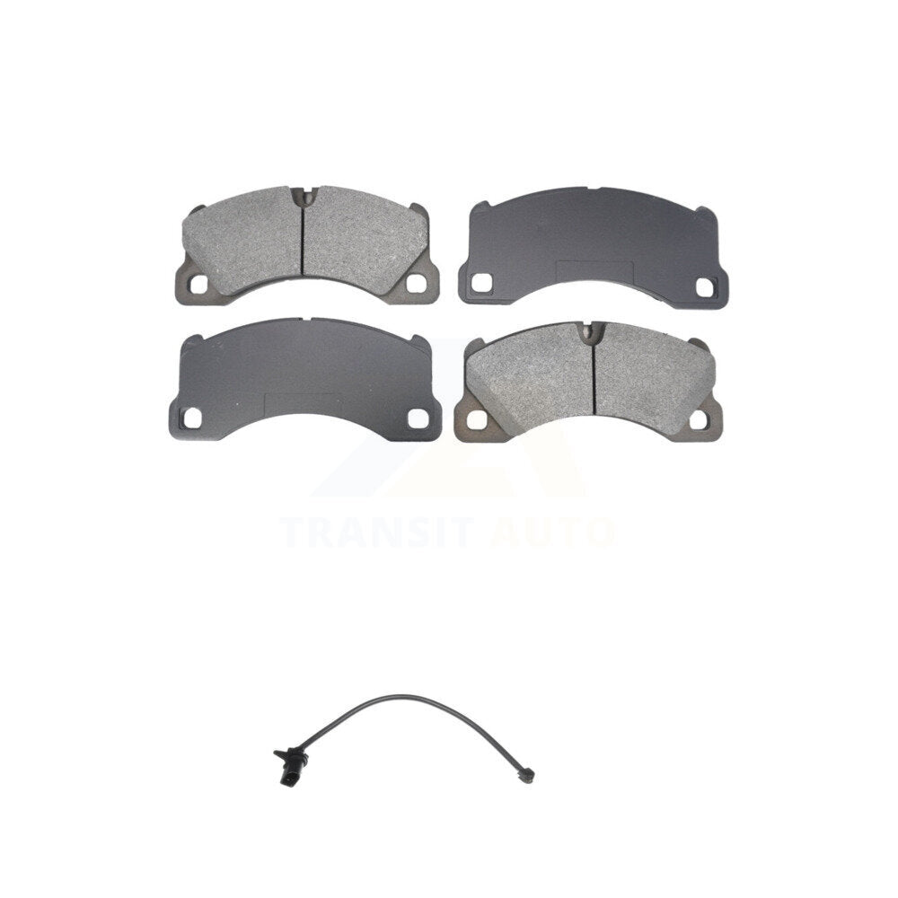Semi-Metallic Disc Brake Pads And Wear Sensors Front Kit For Porsche Macan
