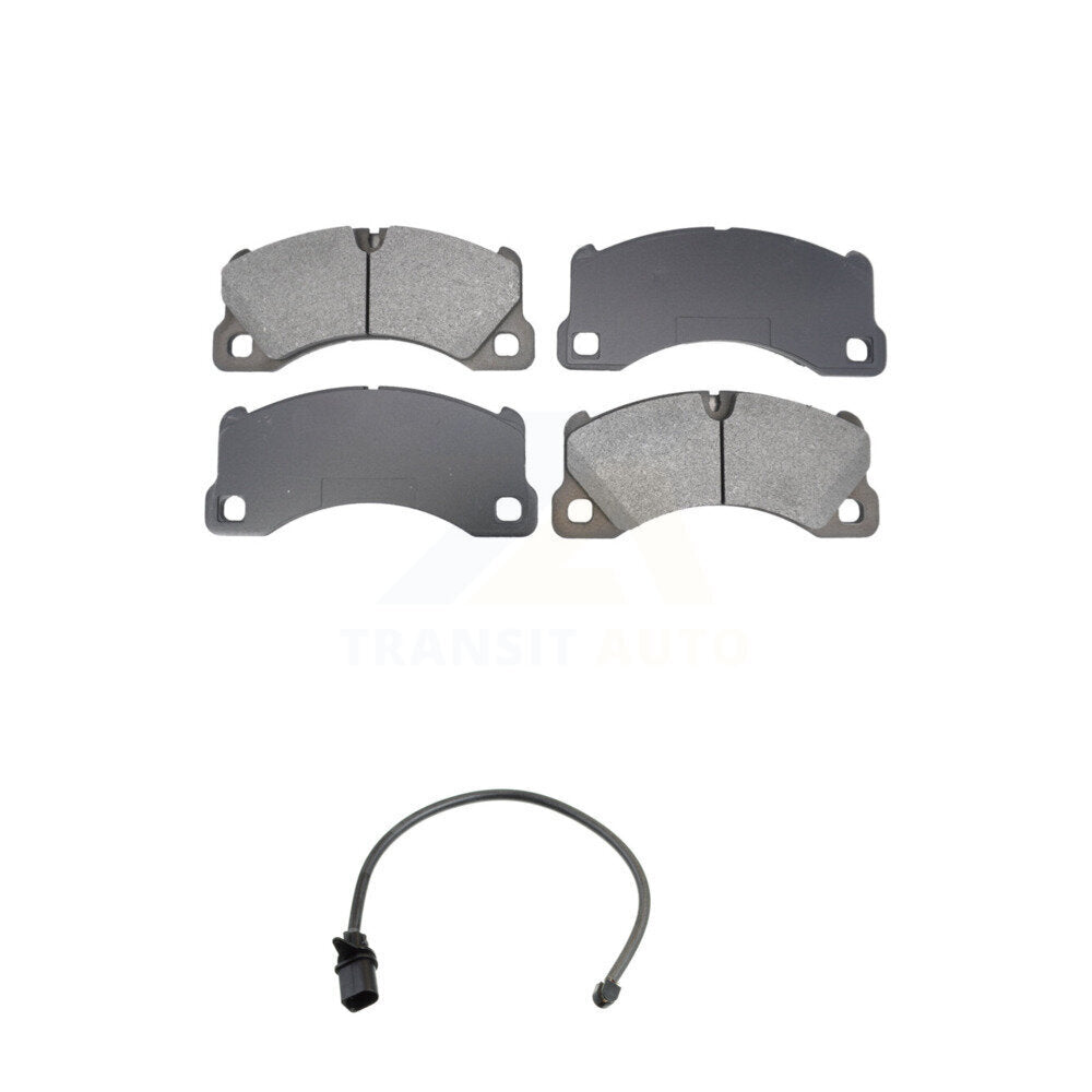 Semi-Metallic Disc Brake Pads And Wear Sensors Front Kit For Porsche Macan