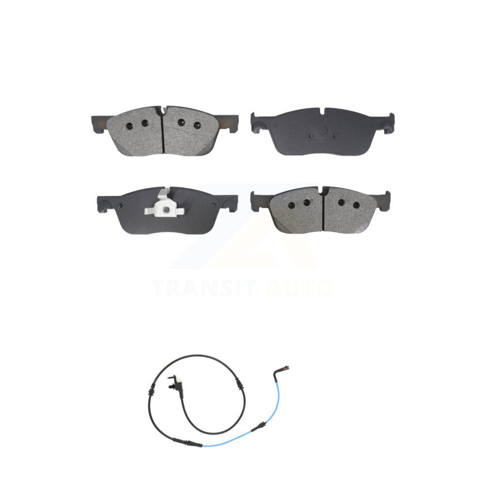 Semi-Metallic Disc Brake Pads And Wear Sensors Front Kit For Jaguar XE XF