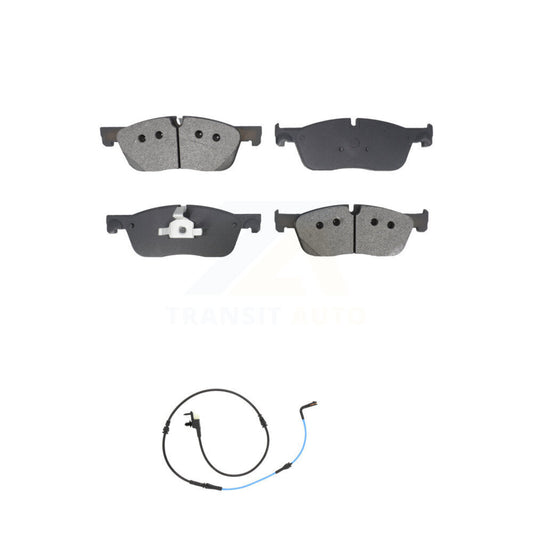 Semi-Metallic Disc Brake Pads And Wear Sensors Front Kit For Jaguar XE XF