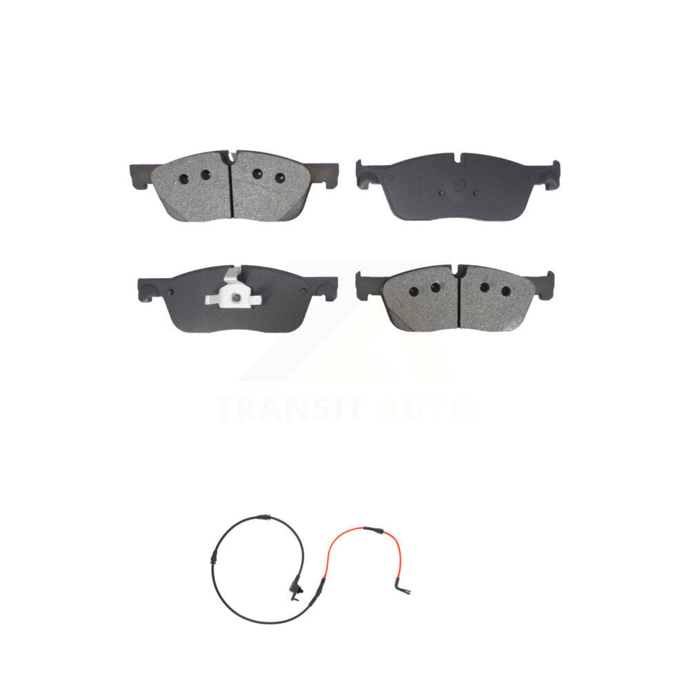 Semi-Metallic Disc Brake Pads And Wear Sensors Front Kit For Jaguar XE